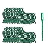 Pflanzenclips Pflanzenklammern für Rankhilfe Tomaten, Rosen, Gurken und andere Rankpflanzen – Besonders einfache Rankhilfe für Pflanzen (20Große+20Klein+10 Binder)…