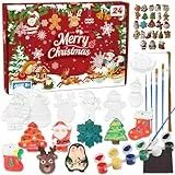 Aitsite Adventskalender 2024 Kinder, AdventskalenderMädchen Malen, 24 Stück Weihnachtsthema Malsatz, Adventskalender Mädchen Bastelsachen für Weihnachtsgeschenke für Jungen und Mädchen