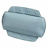 Spirella - Badewannenkissen Alaska Mit 8 Saugnäpfen Antibakteriell - Rutschhemmend Waschbar - 1 Stück (1er Pack) - Grau