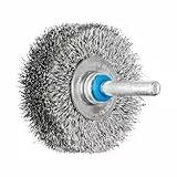 PFERD TOOLS Rundbürste ungezopft RBU | Ø 50x15mm Schaft-ø 6mm Edelstahl-Draht-ø 0,20 | 43198002 – für Geradschleifer, Bohrmaschinen, Biegwellen