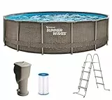 Summer Waves Rundpool Active Frame Swimmingpool Ø 457 x 106 cm, braun Rundpool
