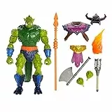 Masters of the Universe Masterverse Actionfigur in Übergröße New Eternia Whiplash, 20 cm, 30 verschiedene Bewegungen, Battle-Zubehörteile, HLB68
