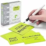 2DOBOARD Beschreibbare Magnete - 7,5 x 7,5 cm Grün - 25 Stück - Kanban Magnete, Scrum Magnetische Karten oder Magnetstreifen beschreibbar für Whiteboard und Kühlschrank (Grün)