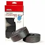 SILCA Cuscino Lenkerband Rennrad | Superklebriges, extra dickes Lenkerband | 2,5 mm und 3,75 mm dick | Kit mit extra dünner Butterfly-Klemmenabdeckung und Aluminium-Endstopfen – Schwarz