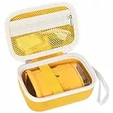 Tragbare Tragetasche für Edubini 1000x Handheld Digital Mikroskop Passt für BMDSAE Kinder Taschenminiskop und Zubehör für Schule Home Science Learning (nur Box, Gelb)