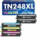 TN248XL TN248 MFC-L3760CDW Toner 5-Pack Kompatible für Brother MFC-L3740CDW TN-248 TN-248XL DCP-L3560CDW DCP-L3520CDW DCP-L3520CDWE MFC-L3740CDWE MFC-L8390CDW HL-L3240CDW HL-L3220CWE TN-248CMYK