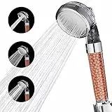 Cobbe Duschköpfe, Hochdruck Filtrations Handbrause, Wassersparende Duschbrause mit 3 Auslassmodi für Badezimmer mit Hartem oder Weichem Wasser