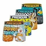 FREEGUN Herren Fgloo/1/Bm/Pk4 Retroshorts, Orange/Schwarz/Gelb/Weiß, XXL (4er Pack)