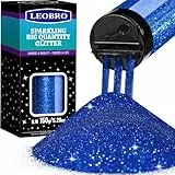 LEOBRO Königsblauer Glitter - Feiner Glitzer, 150g Bastelglitter für Harz, Nagelglitter für Makeup & Body, Epoxy Tumblers