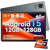 Blackview Tab 60 Pro Android 15, 12GB RAM + 128GB ROM/2TB TF, 10 Zoll mit Widevine L1, Unisoc T606 Octa-core Gaming, Dual 4G SIM, 5G WiFi, 7700mAh/Face ID/GMS/GPS