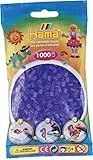 Hama 207-74 Bügelperlen Beutel, 1000-er Pack, transparent Flieder