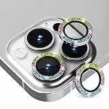 GGOOIG Kameraschutz für iPhone 14 Pro/14 Pro Max Kamera Linse Schutzfolie,Gehärteter Glasschutz HD-Blasenfreier Schutz Glitter Metallring Displayschutzfolie für iPhone 14 Pro/14 Pro Max