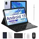 DOOGEE U10 Android 15 Tablet 10 Zoll, 16GB RAM+128GB ROM(2TB TF) Tablet mit Tastatur, WiFi 6 Gaming Tablets Widevine L1, 8MP+5MP, 5060mAh, Kinder Tablets mit Stift, Tastatur, Maus, Hülle, Schutzfolie