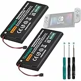 Uwayor Akku HAC-006 Ersatz Akku für Nintendo Switch Joy-Con Controller HAC-015 HAC-016 mit Werkzeugsatz 2-Pack HAC-A-JCL-C0, HAC-A-JCR-C0