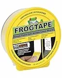 Frog Tape Maler-Kreppband für empfindliche Oberflächen, 36 mm x 41,1 m, Gelb Für Innenmalerei und Dekoration für scharfe Linien ohne Auslaufen von Farbe.