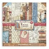 Stamperia, Vintage Library 12x12 Inch Paper Pack