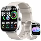 uaue AI Smartwatch Herren Damen, 1.91' Fitnessuhr Integrierte ChatGPT-AI und Telefonfunktion, Pulsuhr/Schlafmonitor/Schrittzähler/110+ Sportmodi Smart Watch, IP68 Wasserdicht Sportuhr, für Android iOS