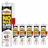Montagekleber Kleben statt Bohren Transparent- Extra Stark - Montagekleber für alle Materialien - No more Nails - Witterungsbeständig- Universalkleber für Innen & Außen (6 x 290g)