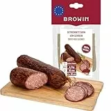 BROWIN® Naturdarm für Wurst | Premium Naturdarm für hausgemachte Würstchen, Wacholderwurst, Weißwurst, Bratwurst (65 mm, 30 cm - 4 Stk., Schweinedarm)
