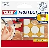 tesa Protect Filzgleiter, rund, Ø18mm, weiß, 16 Stück
