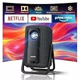 4K Smart Beamer | KOGATA Kurzdistanz 1.1:1, tragbar | Kompatibel mit Netflix-App | Dolby Audio & DTS | Autofokus & 6D Keystone | HDR10+, WiFi 6 & Bluetooth 5.4 | Heimkino, Outdoor & Garten Projektor