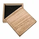 WATIIFUFU Holz Schmuckkasten Mit Lid Und Schwammfutter Vintage Rechteckige Aufbewahrungsbox Für Ringe Armbänder Ohrringe Und Uhren Multifunktionaler Schmuck Organizer Aus Massivholz