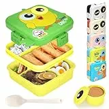 IJIAMY Brotdose Kinder mit Fächern, Auslaufsicher Lunchbox Kinder, Jausenbox kinder für Mädchen & Jungen, Bento Box Kinder, Snackbox, Perfekt für Schule, Kindergarten & Ausflüge