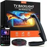 Gvyugke TV LED Hintergrundbeleuchtung, TV Hintergrundbeleuchtung mit Sensor, Smart-App-Steuerung, Spiel & Musik-Sync, 3,5 Meter Sync TV Led Strip für 40-50 Zoll TVs und PC-Monitore