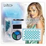 Boland 45067 - Schminkset Meerjungfrau, mehrteiliges Make-Up Set für Karneval oder Halloween, Schminke für Faschingskostüme