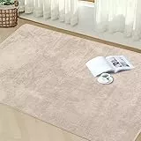 Granbest Prämie Dick Teppich ähnlich Schafpelz für Wohnzimmer Küche rutschfeste Waschbare Bodenteppich Ultraweich Boden Schlafzimmer Teppiche (120 x 160 cm, Kamel)