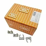 OBO OBO Bettermann M25 Schnellklemmen Klemme Rohrschelle stapelbar, hellgrau, grau