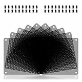 YIMATEECO 140mm Staubfilter PC Lüfterabdeckungen Computer Ventilator Filter Staubdicht Gehäuseabdeckung mit Schrauben für Computer Lüftergitter PC Kühler(PVC, 140 * 140mm, 10Stü, Schwarz)