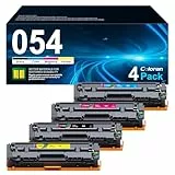 Coloran 054 054H Tonerkartusche Kompatibel für Canon 054H Toner für Canon i-Sensys LBP623cdw Toner MF641Cw MF643Cdw MF645Cx MF642Cdw MF644Cdw LBP620C LBP621Cw (4er-Pack)
