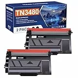 TN3480 TN-3480 TN3480 Kompatible für Brother HL-L5100DN MFC-L5750DW Toner MFC-L5700DW HL-L5200DW HL-L6400DW HL L5100DN MFC L5750DW HL-L5000D TN-3430 TN3430 TN 3480 TN 3430 Schwarz, 2er-Pack