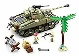 Schlacht um Tobruk WWII (790 Teile) [B0713], Spielset Klemmbausteine, Soldaten, mit Spielfigur, Army WWII, Sluban SL95583