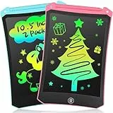 2 Stück LCD Schreibtafeln, 10,5 Zoll löschbare tragbare Zeichentafel, bunte Schreibtafel Lernspielzeug, Geschenke für Jungen und Mädchen im Alter von 3-8 Jahren