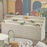 Faltbarer Präsentationsständer aus umweltfreundlichem Kraftpapier | Tragbar & platzsparend | Hohe Tragfähigkeit | Vielseitige Formen & Farben | Für Zuhause, Büro, Geschäfte & Messen (H118D15L4W)