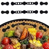 Torven [2/4 Stück] Silikon Magnete für Airfryer Backpapier - Airfryer Magnete für Backpapier Verhindern Backpapier von Abdeckung Lebensmitteln, Heißluftfritteuse Accessoires für Ninja,Philips,Cosori