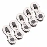 Fahrrad Kettenglied, Fydun 5 Paare Hochleistungs Fahrradketten Schnellspanner Kettenglieder Magic Joint Connector Wiederverwendbare für 8/9/10 Speed(10 Geschwindigkeit)