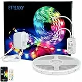 WiFi LED Strip 15m, LED Band RGB LED Stripes Fairy Lights Musik Syncing, App Arbeitet mit Alexa, Google Assistant, LED Strips Szenenmodus Schlafzimmer Küche Zuhause Partei