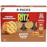 RITZ Peanut Butter Sandwich Crackers, 8-1.38 oz Snack Packs