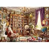 HUADADA Puzzle 1000 Teile Erwachsene-Antike Bücherzimmer-Klassische Puzzlespiele für Die Ganze Familie, Dekorative Puzzle, Geschenk für Frauen & Männer