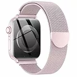 OULUOQI Ersatzarmband Kompatibel mit Apple Watch Armband 40mm 42mm 41mm 38mm 46mm 45mm 44mm Damen Herren, Einstellbar Edelstahl Metall Armbänder für iWatch Series 11 10 9 8 7 6 5 4 2 SE 3 Ultra 3