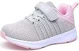 Sneaker 33 Mädchen Turnschuhe Kinder Schuhe Mädchen Sportschuhe Hallenschuhe Laufschuhe Mesh Fitness Sport Girl Shoes Grau Rosa Walking Running