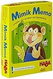 Haba 4732 - Mimik-Memo das Kartenspiel, lustiges Lernspiel für 2-6 Spieler ab 3 Jahren zur Sprachförderung im Kindergarten, Mitbringspiel mit hohem Spaßfaktor
