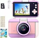 YunLone Kinderkamera DigitalKamera 2,4 Zoll Digital Kamera für Kinder Selfie fotokamera 1080P FHD Video mit 32G Karte, 4X Zoom, Kids camera fotoapparat für Jungen Mädchen 3 4 5 6 7 8 9 10 Jahre