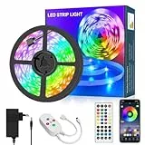 segrass Led Strip 9m, Led Streifen mit Fernbedienung/App, Led Kette Band Musik Sync,Rgb Led Strip 10m Selbstklebend Beleuchtung Leds für Lichtband Leiste für Schlafzimmer,Party,Küche,Schmücken