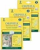 Orphea Mottenschutz für Kleiderschrank 6 Stück Dufthänger Alpenblüten Duft, auf pflanzlicher Basis mit Langzeitwirkung, Mittel gegen Motten