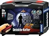 Die drei ??? Detektivkoffer von KOSMOS, Detektiv Spielzeug Set für Kinder ab 8 Jahre mit Fingerabdruck-Pulver, wichtige Utensilien und Profitipps zur Ermittlung, Wit