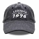 Belillpipi 50 Geburtstag Mann, Geschenk zum 50. Geburtstag Mann, Legendär seit 1976 Baseball Cap für Männer, Geburtstagsgeschenk für Vater, Ehemann, Freund, Vatertagsgeschenk